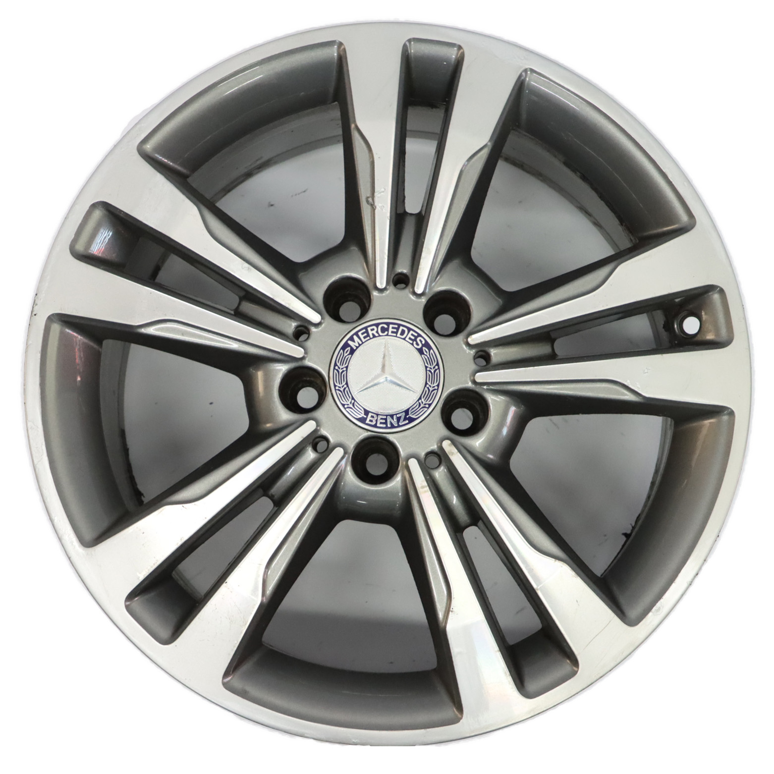 Mercedes W212 Alloy Wheel Rim 17" ET:48 8J 5 Double Spoke A2124015602