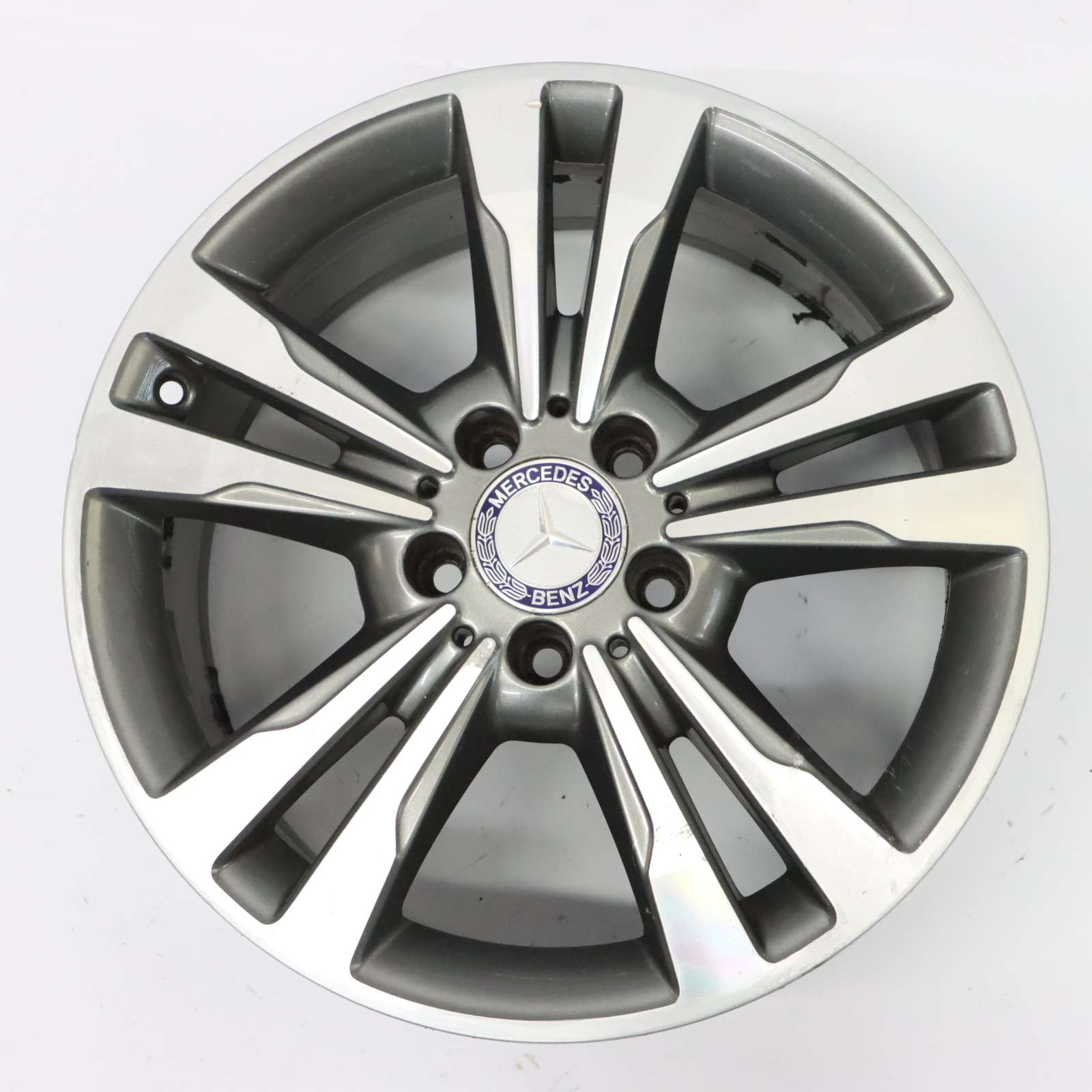 Mercedes W212 Alloy Wheel Rim 17" ET:48 8J 5 Double Spoke A2124015602