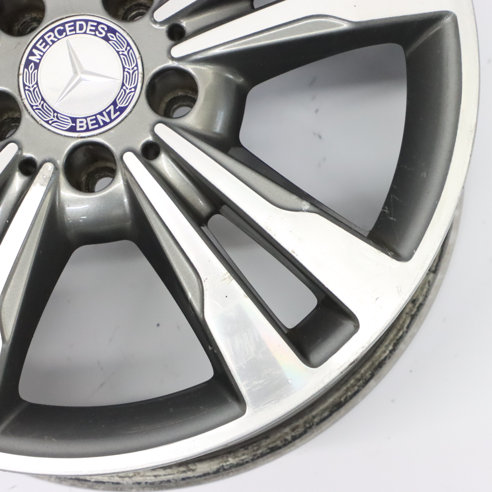 Mercedes W212 Alloy Wheel Rim 17" ET:48 8J 5 Double Spoke A2124015602