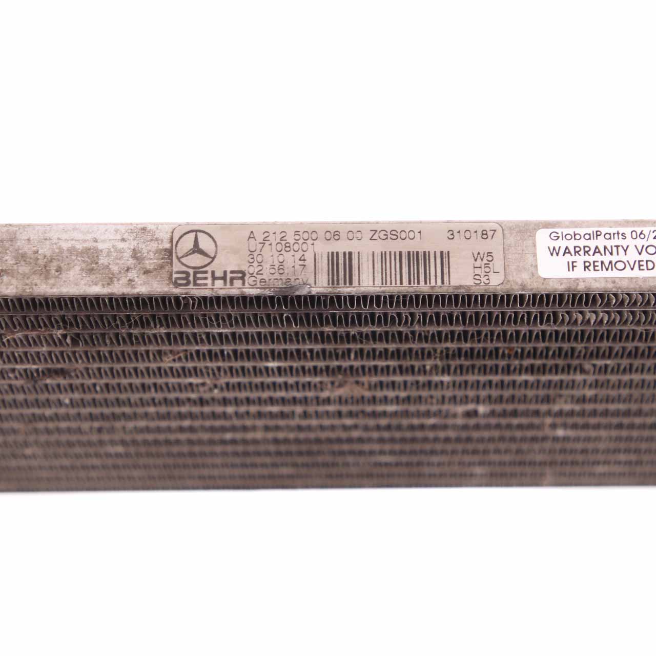 Mercedes W204 W212 Intercooler Charge Air Cooler Radiator M157 AMG A2125000600