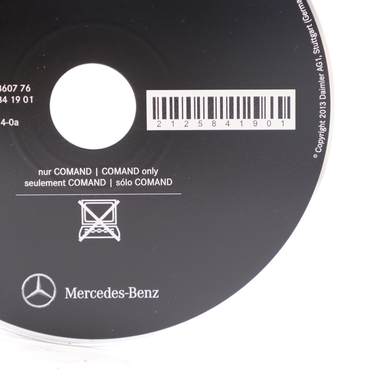 Mercedes W212 Owner's Manual Digital Instruction CD Disc A2125841901