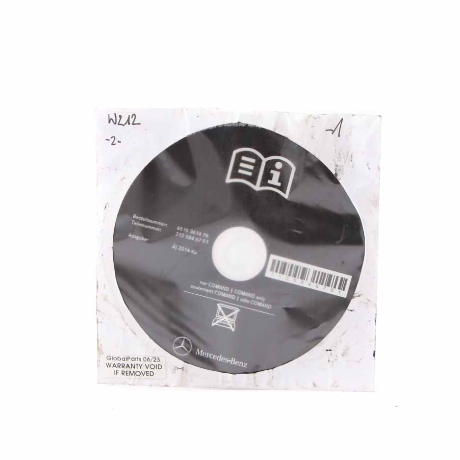 Mercedes W212 Owner's Handbook Instructions Manual CD Disc A2125846701