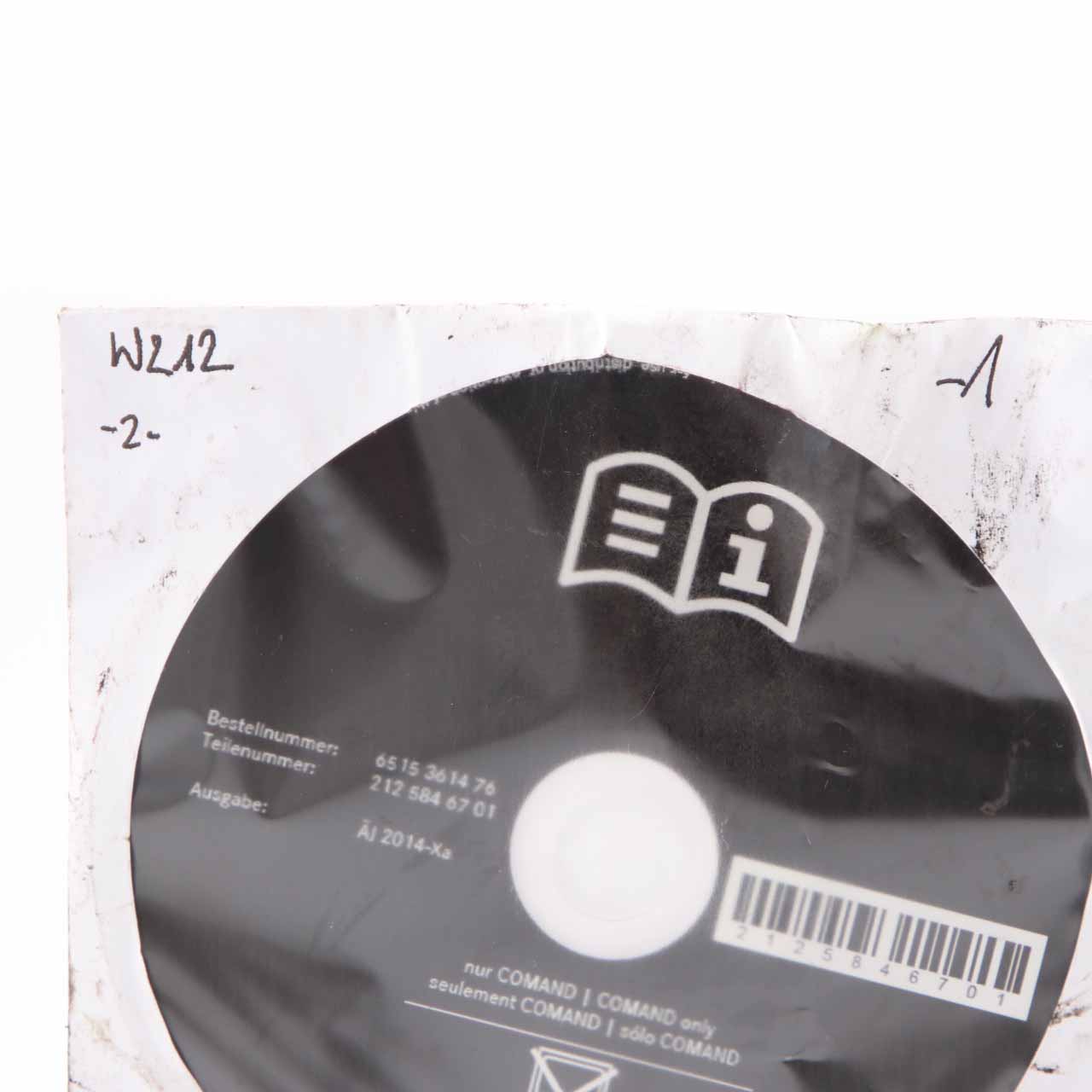 Mercedes W212 Owner's Handbook Instructions Manual CD Disc A2125846701