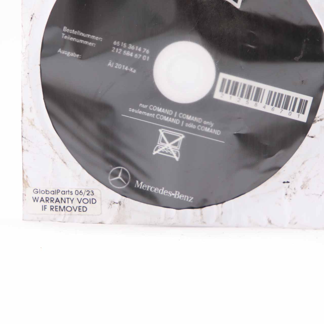 Mercedes W212 Owner's Handbook Instructions Manual CD Disc A2125846701