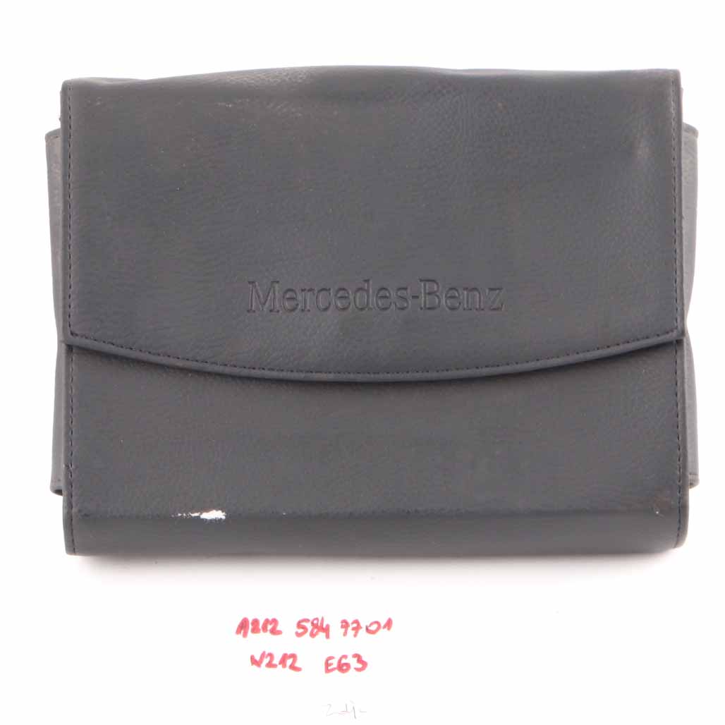 Mercedes W212 Owner's Handbook Service Booklet Slipcase Pouch Case Wallet