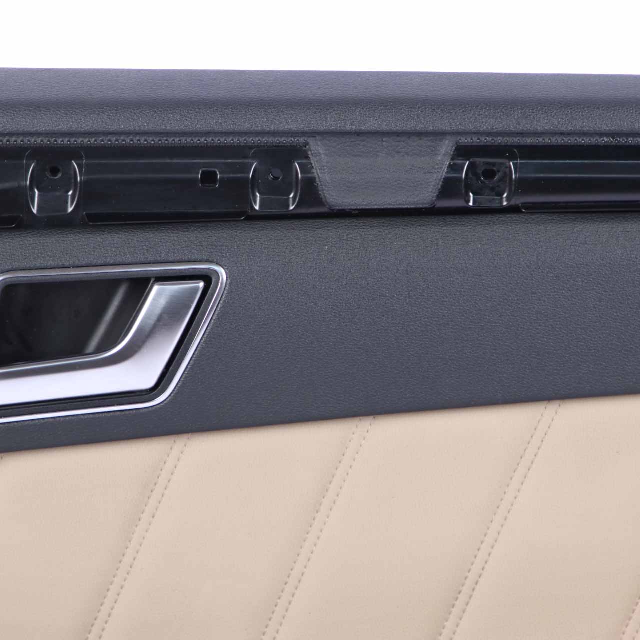 Mercedes W212 Door Card Rear Right O/S Trim Panel Black Beige Leather Nappa