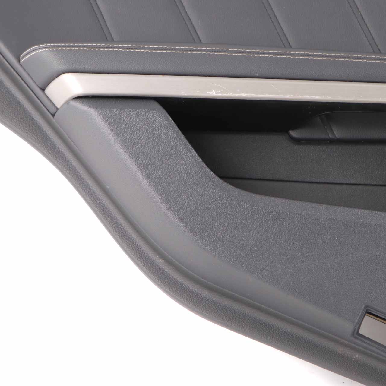 Mercedes W212 Door Card Rear Left N/S Trim Panel Cover Black Leather