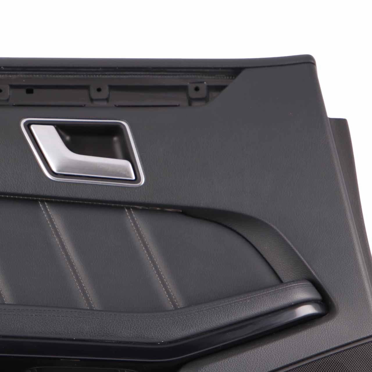 Mercedes W212 Door Card Rear Left N/S Trim Panel Covering Black Leather