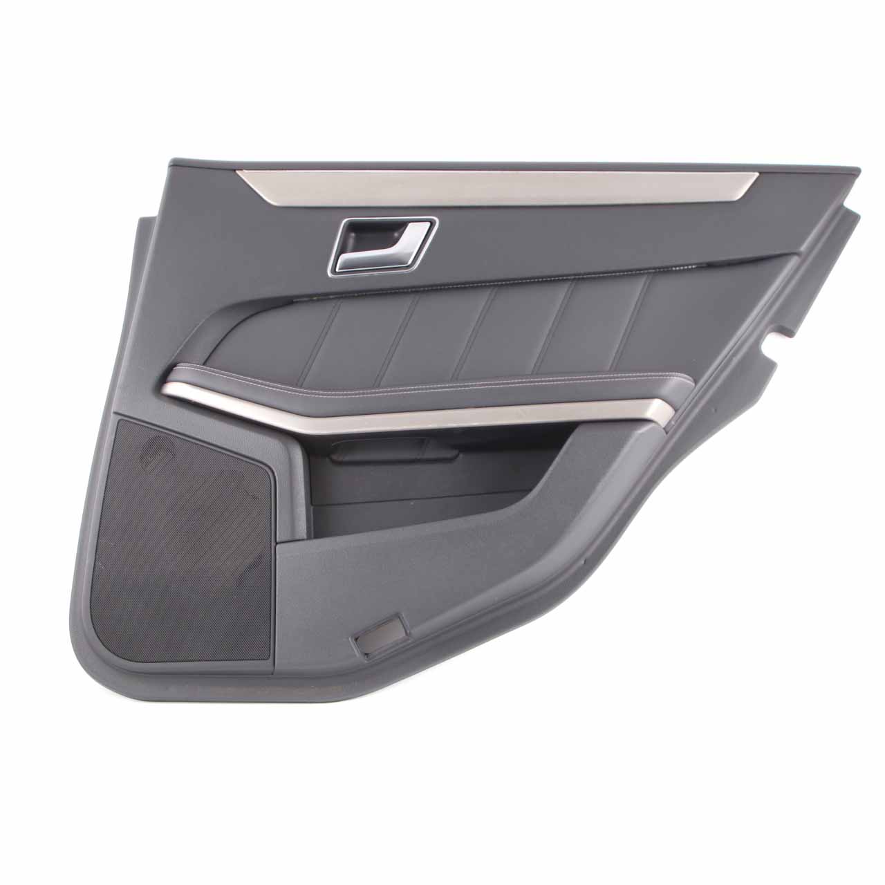 Mercedes W212 Door Card Rear Right O/S Door Trim Panel Cover Black Leather