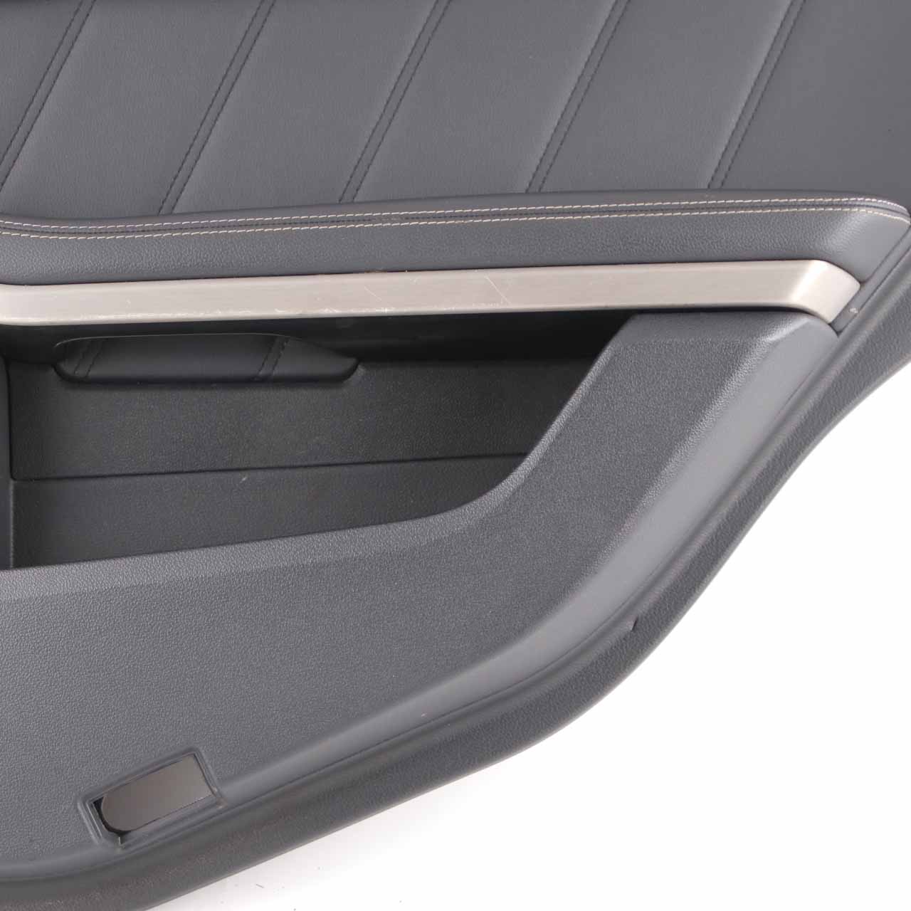 Mercedes W212 Door Card Rear Right O/S Door Trim Panel Cover Black Leather