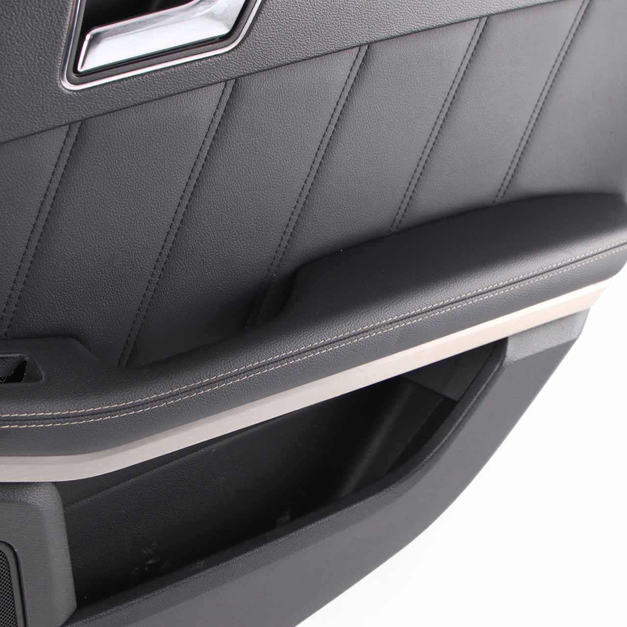 Mercedes W212 Door Card Rear Right O/S Door Trim Panel Cover Black Leather