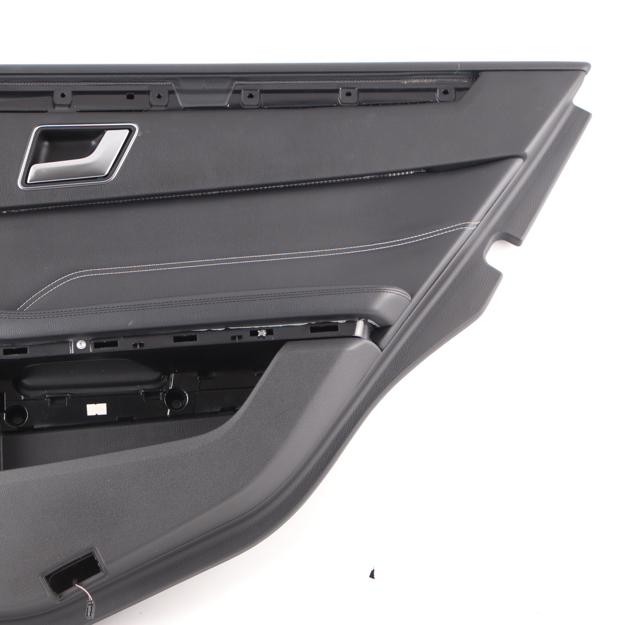 Mercedes W212 Door Card Rear Right O/S Trim Panel Cover Black Imitation Leather