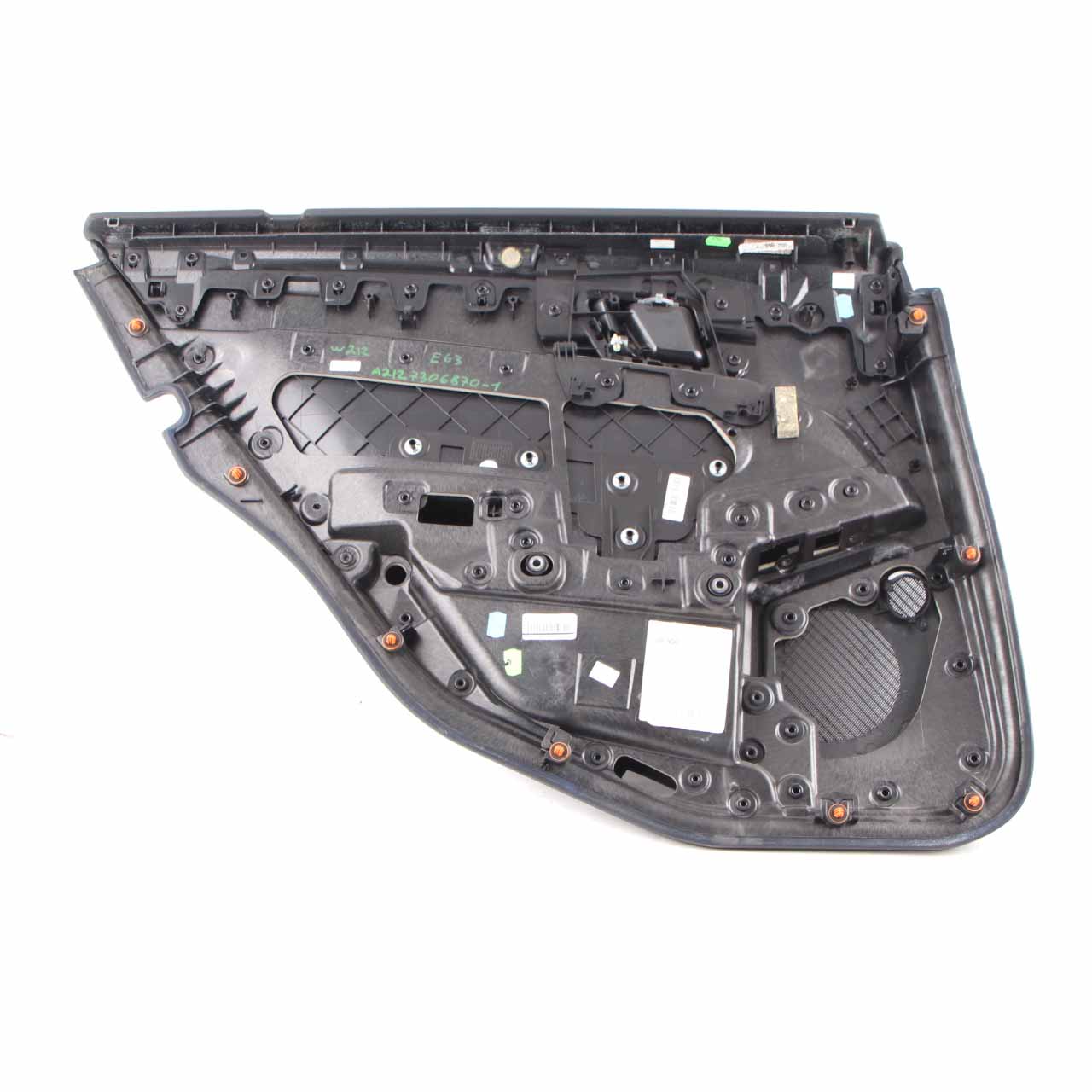 Mercedes W212 Door Card Rear Right O/S Trim Panel Cover Black Leather