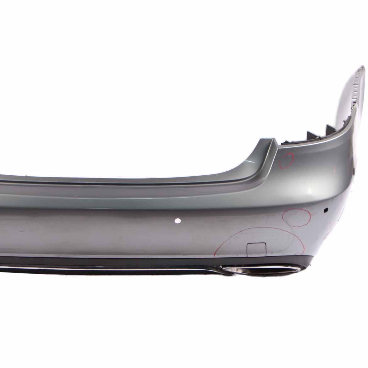 Mercedes W212 Rear Bumper Saloon Trim Panel Cover Palladium Silver Metallic 792