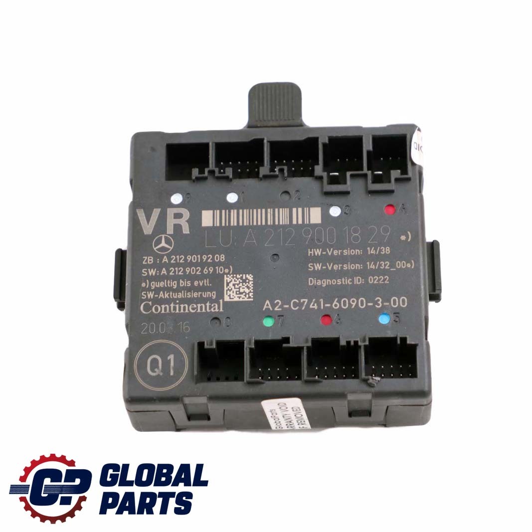 Mercedes-Benz E C207 W212 Front Right Door O/S Control Unit Module A2129001829