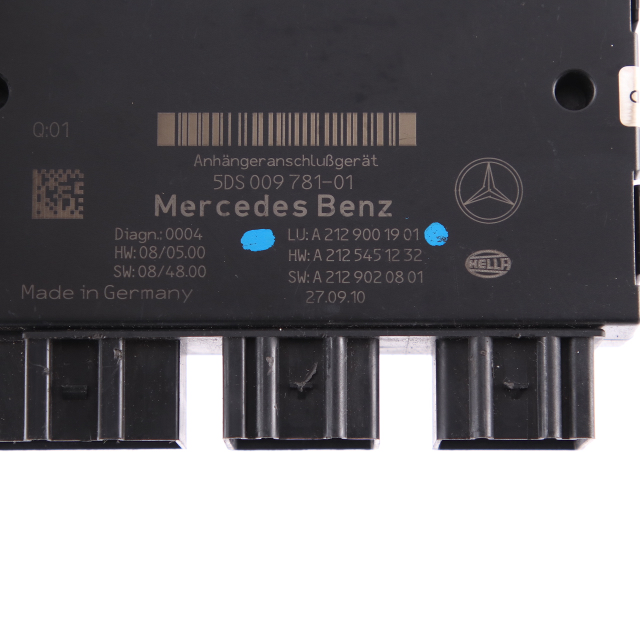 Mercedes W212 Towing Hitch Trailer Hook Module Control Unit A2129001901