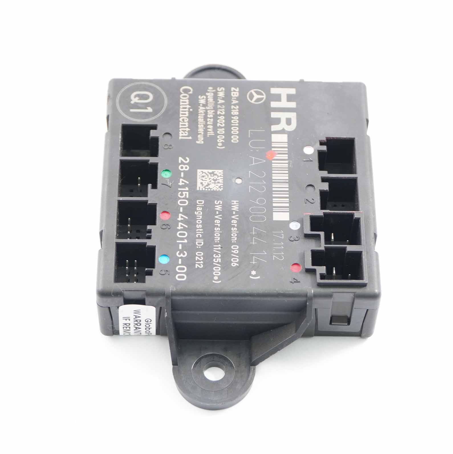 Door Module Mercedes W204 W212 Rear Right O/S Control Unit Module A2129004414