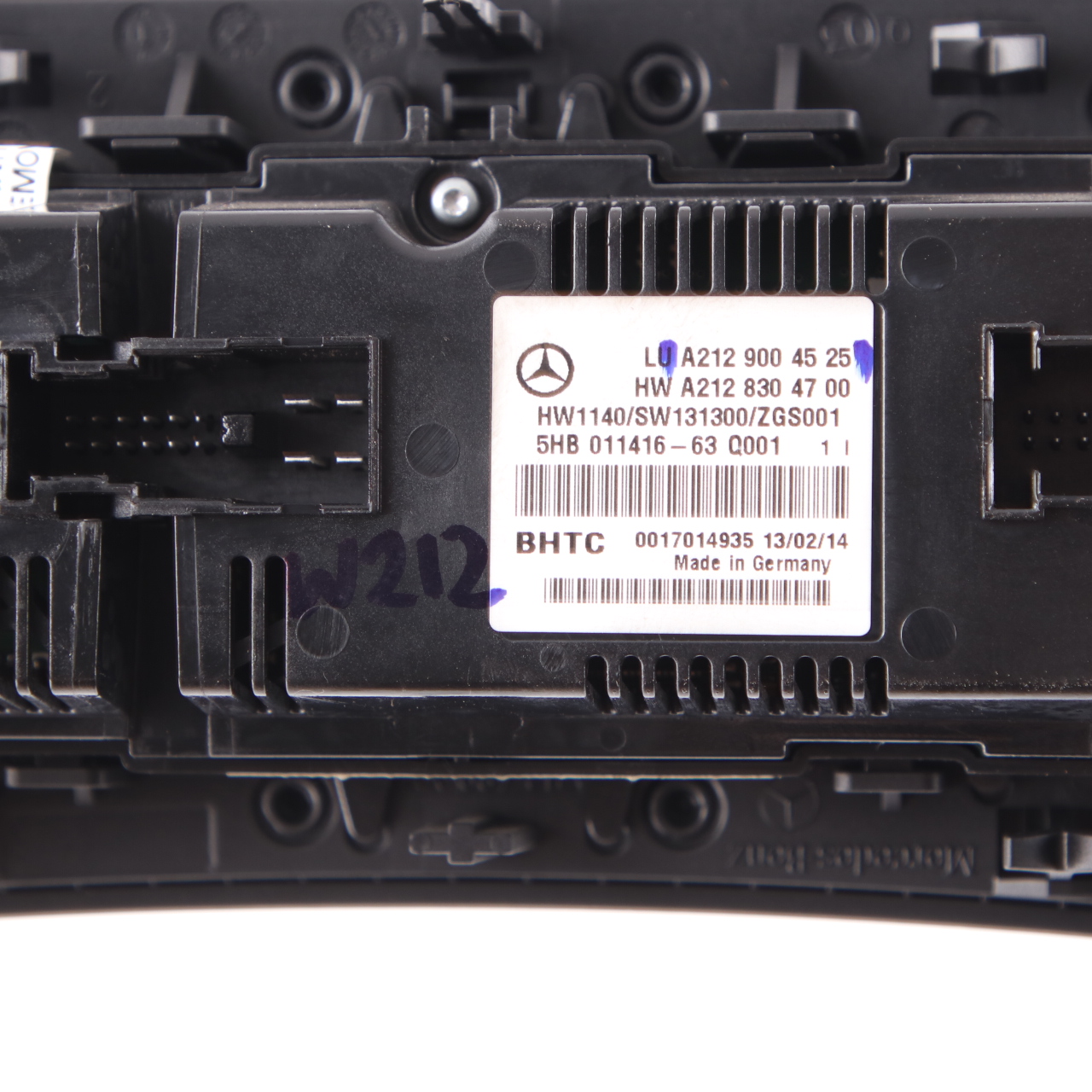 Mercedes W212 A/C Air Con Climate Heater Control Unit Switch Panel A2129004525