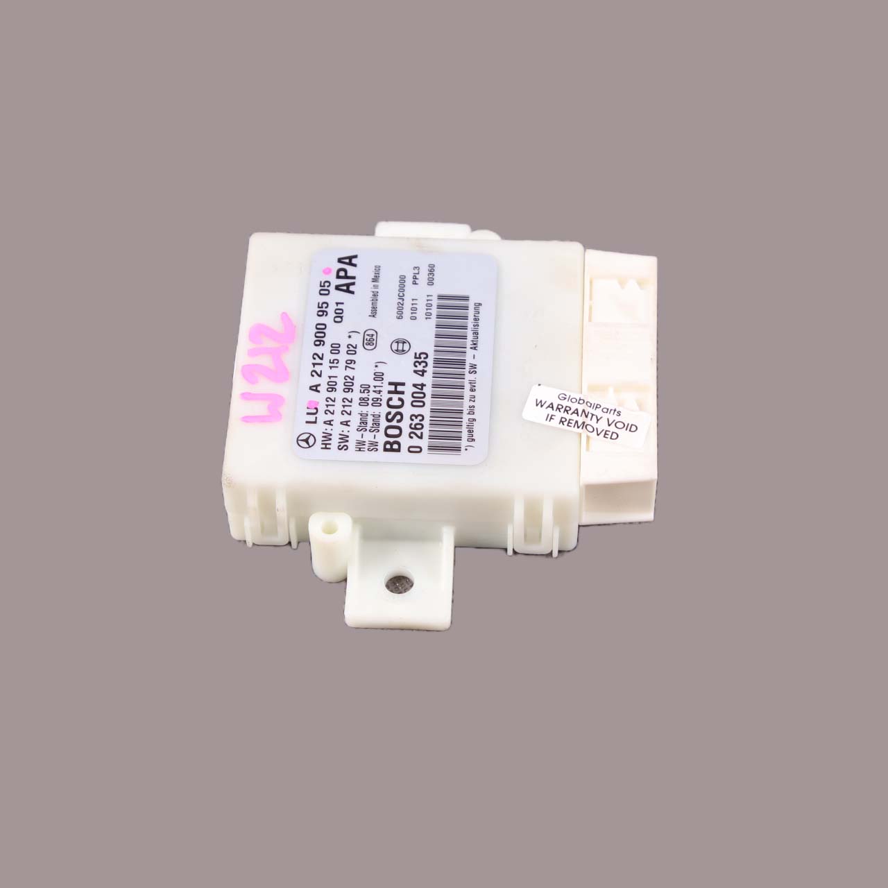 Mercedes W212 PDC Parking Distance Control Unit Module Sensor A2129009505