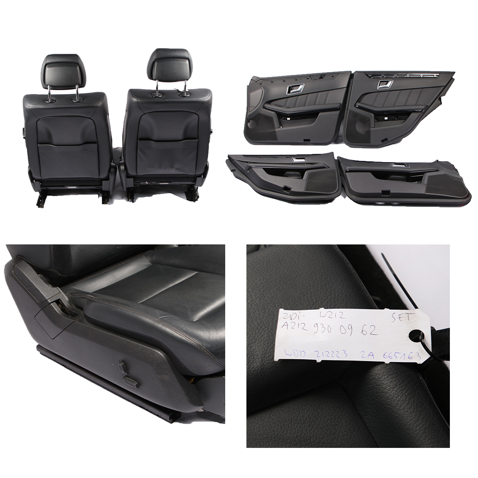 Seats Mercedes S212 Wagon Leather Heated Black Front Rear Seat Door Cards