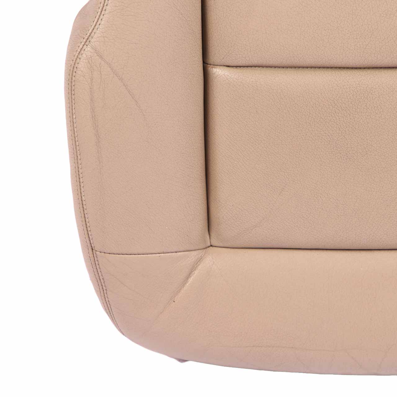 Mercedes W212 Front Seat Heated Left N/S Seat Cushion Covering Leather Beige