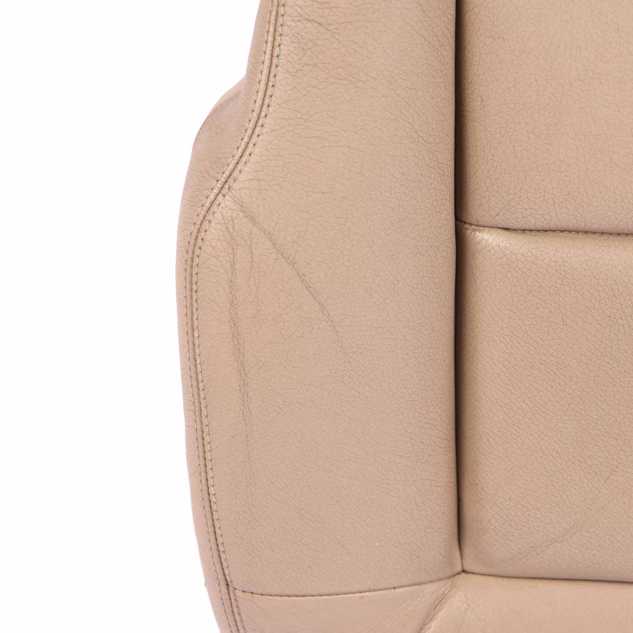 Mercedes W212 Front Seat Heated Left N/S Seat Cushion Covering Leather Beige