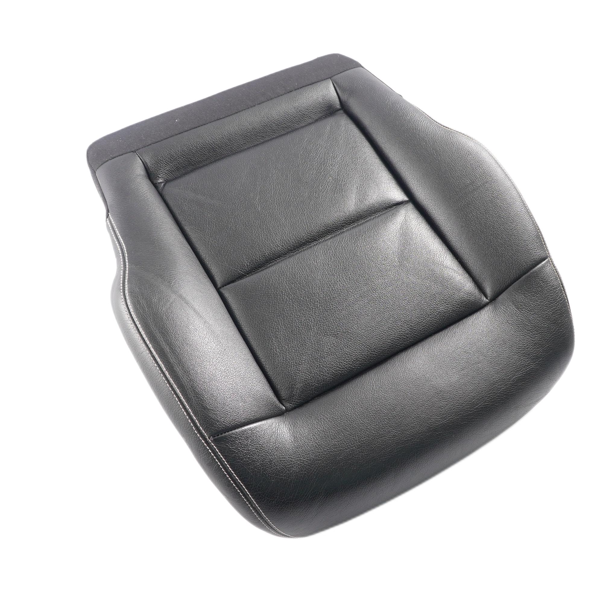 Mercedes W212 Seat Cover Front Right O/S Heated Seat Leather Covering Black