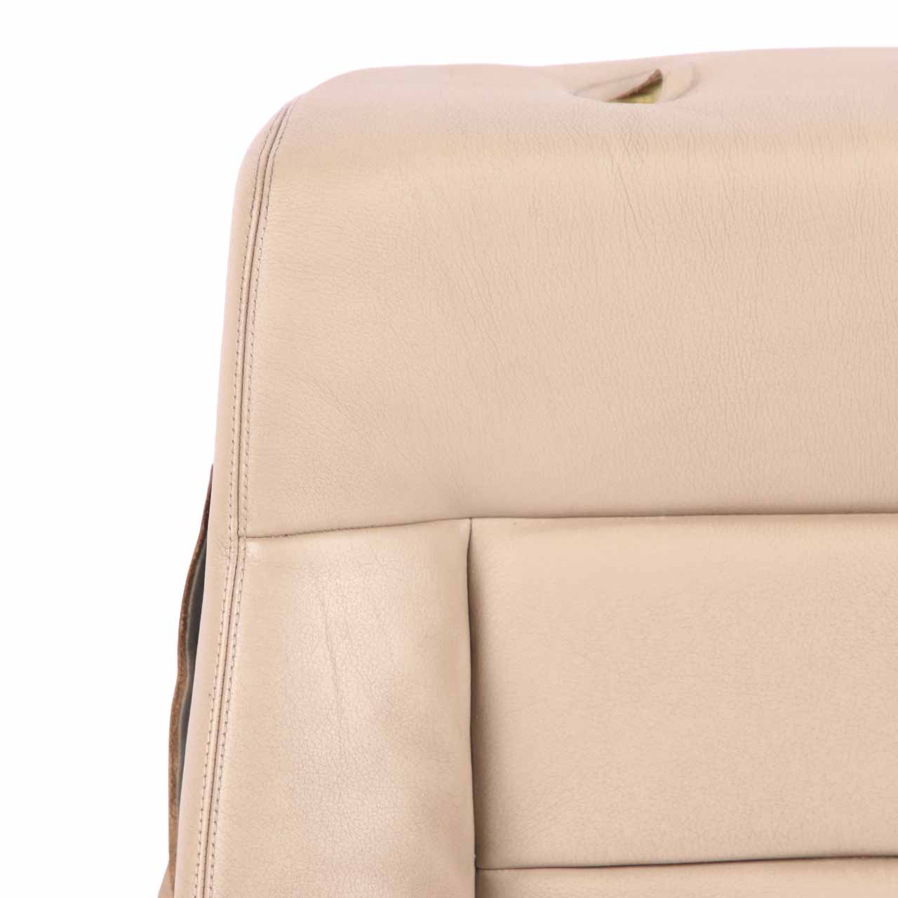 Mercedes W212 Seat Backrest Front Heated Right O/S Covering Leather Beige