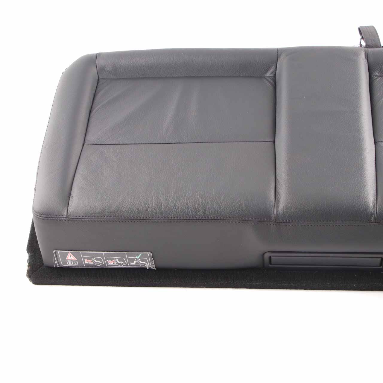 Mercedes S212 Estate Rear Seat Bench Folding Couch Cover Cushion Black Leather