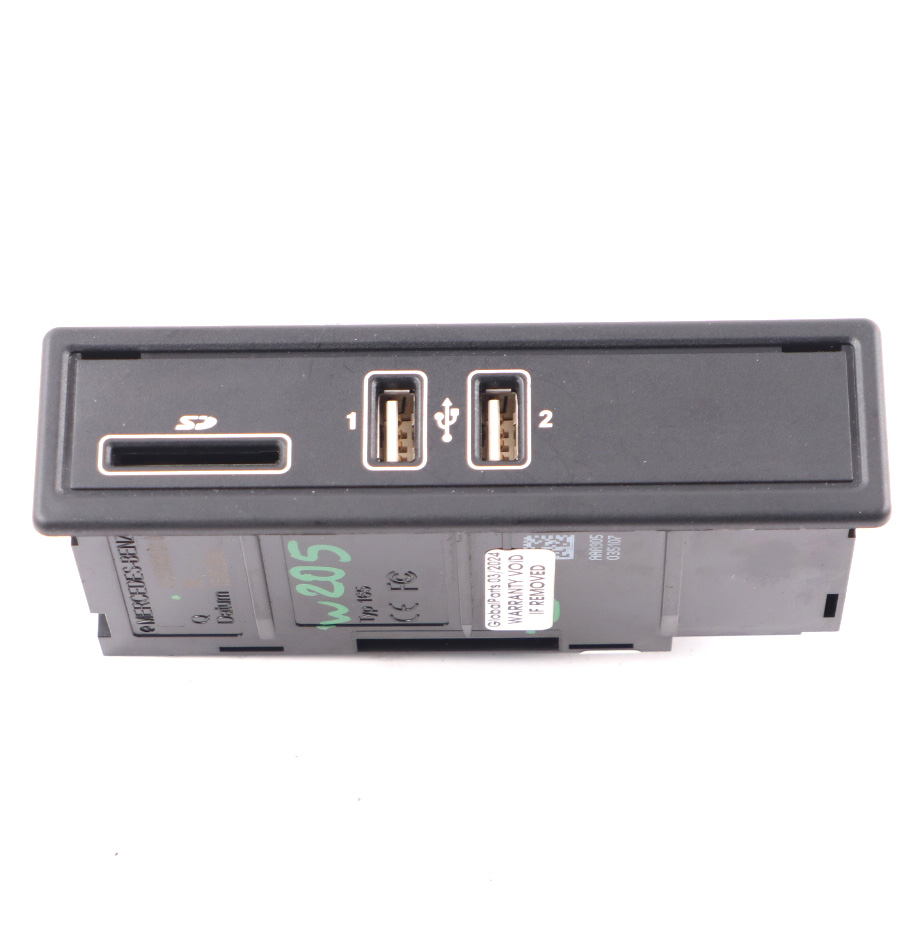 Mercedes W205 W213 USB SD Card Port Multimedia Connector Unit A2138200401