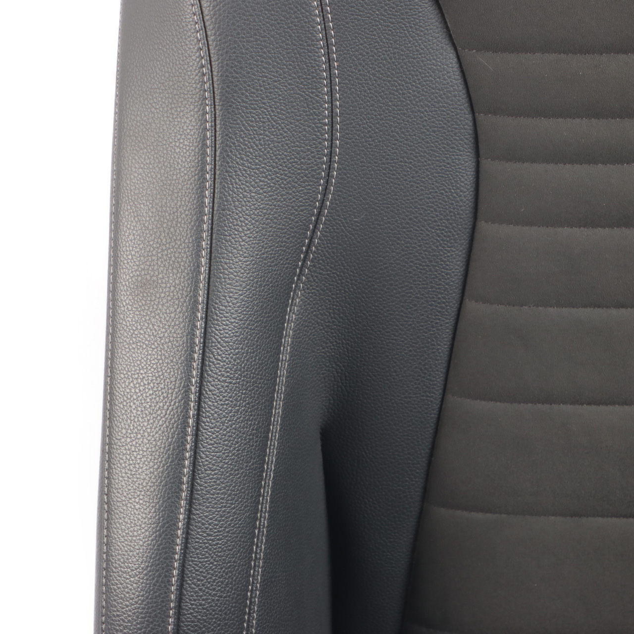 Mercedes W213 Front Seat Left N/S Heated Interior Fabric Imiation Leather Black