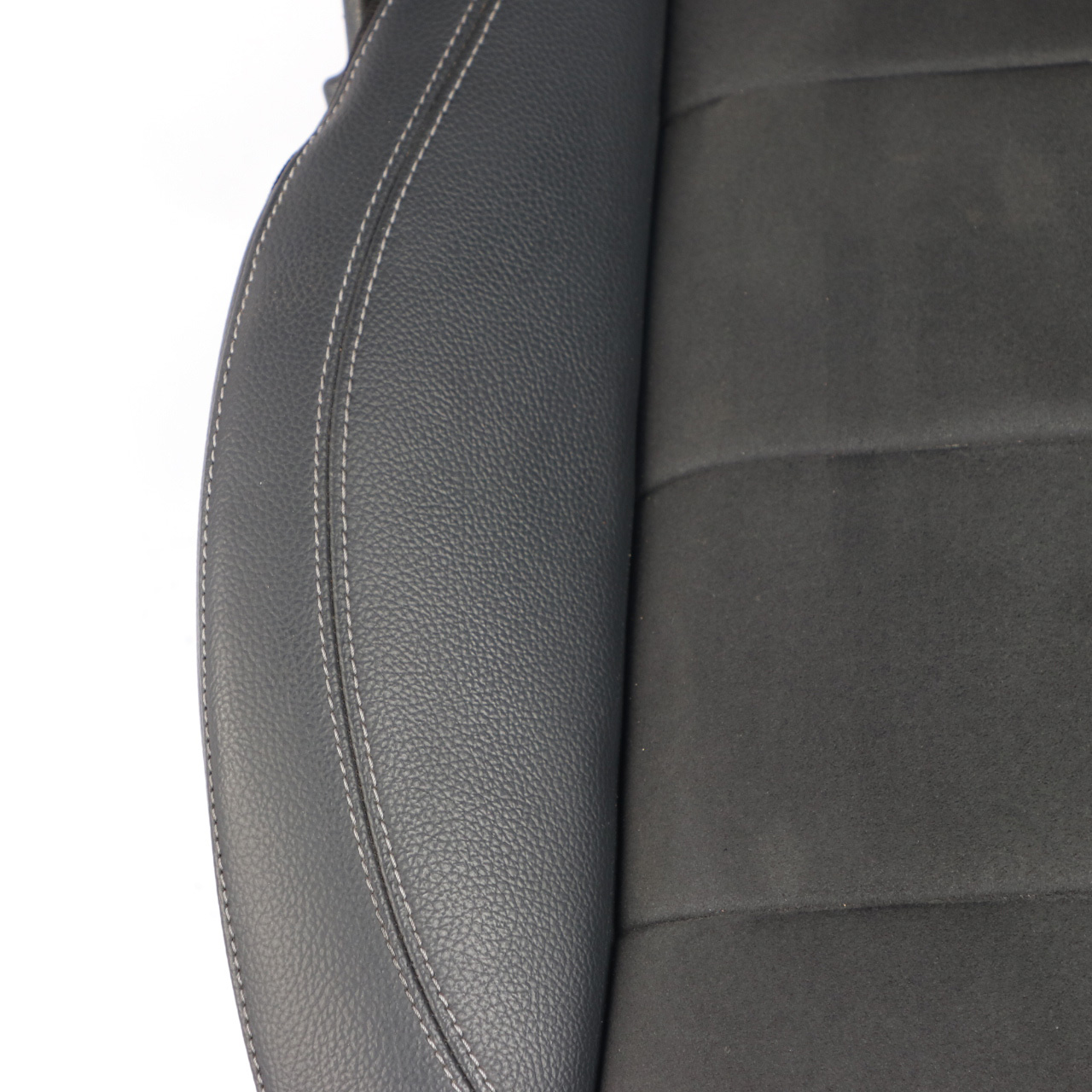 Mercedes W213 Front Seat Left N/S Heated Interior Fabric Imiation Leather Black