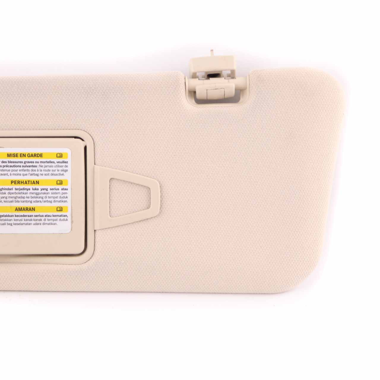 Mercedes CLS W219 Sun Visor Cover Left N/S Trim Panel Sunvisor Beige A2198100110