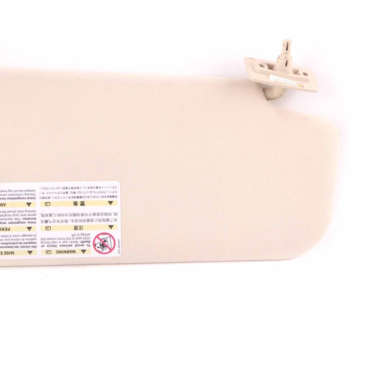 Mercedes CLS W219 Sun Visor Cover Left N/S Trim Panel Sunvisor Beige A2198100110