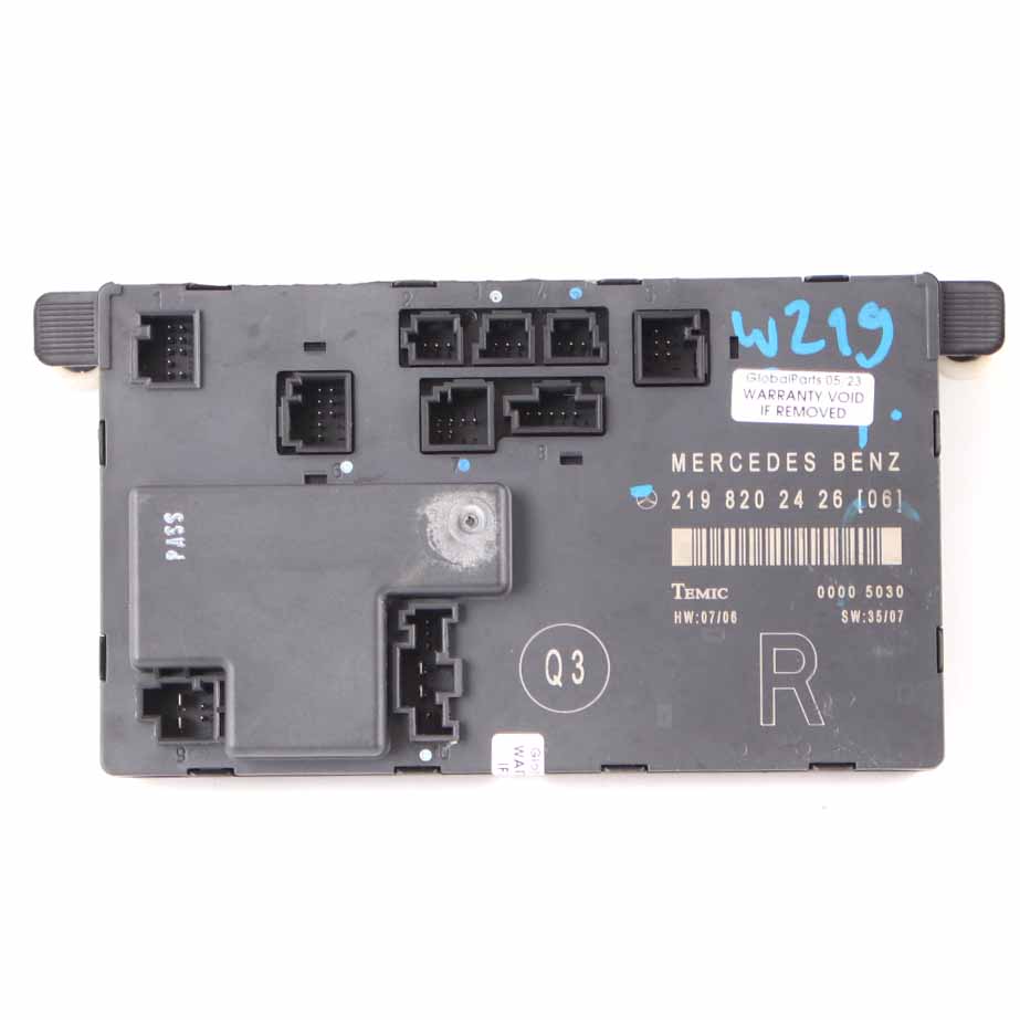 Mercedes CLS W219 Door Module Front Right O/S Control Unit A2198202426