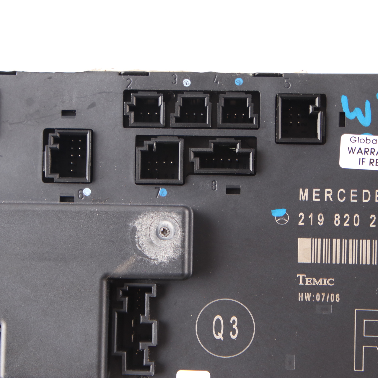 Mercedes CLS W219 Door Module Front Right O/S Control Unit A2198202426