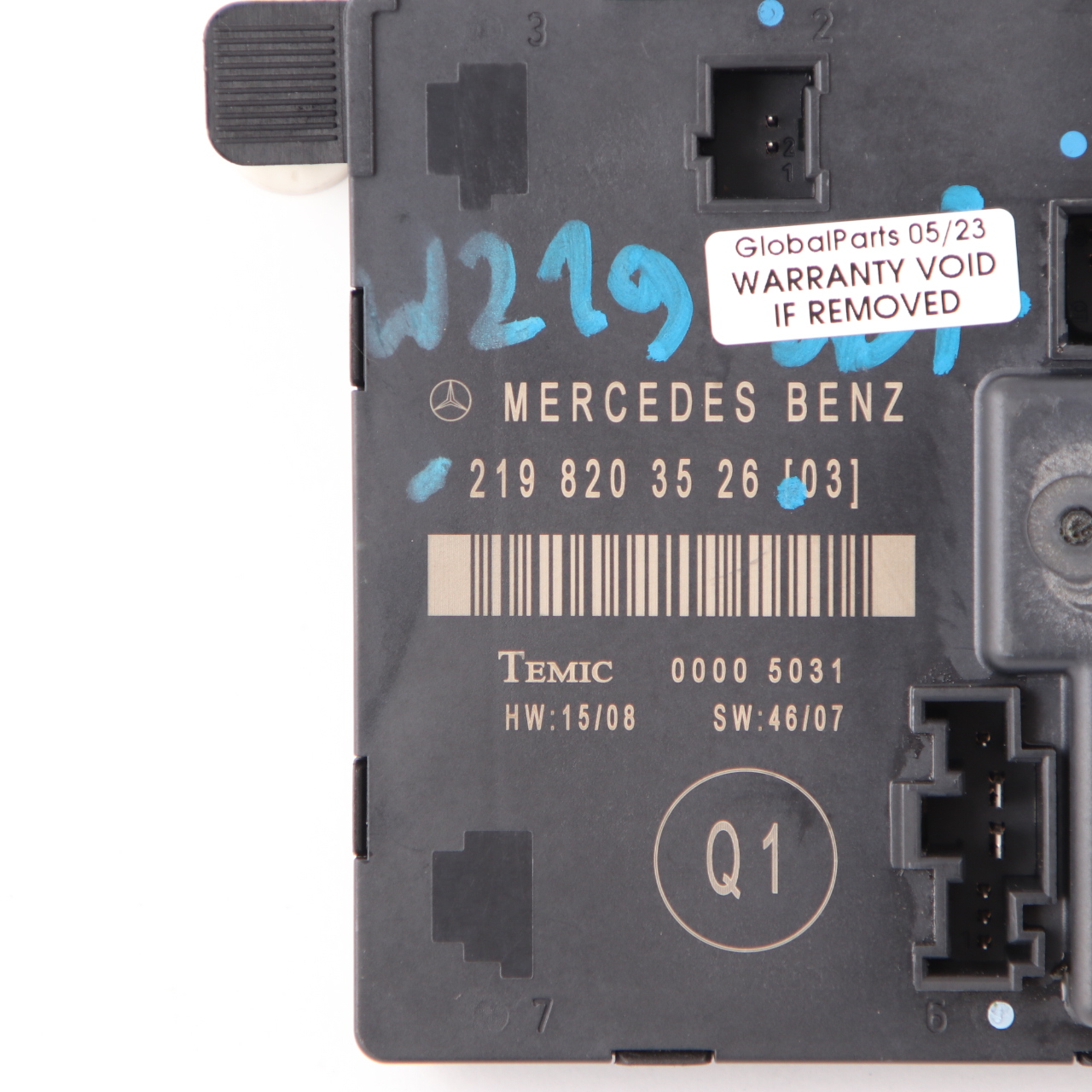 Mercedes CLS W219 Door Module Rear Left N/S Control Unit A2198203526