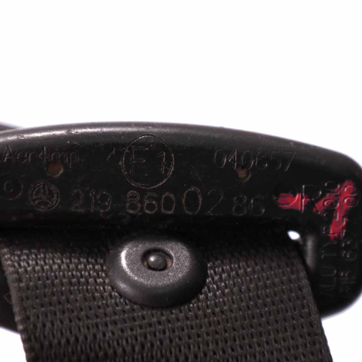 Mercedes W219 Seat Belt Safety Belt Front Right O/S Seatbelt Black A2198600286