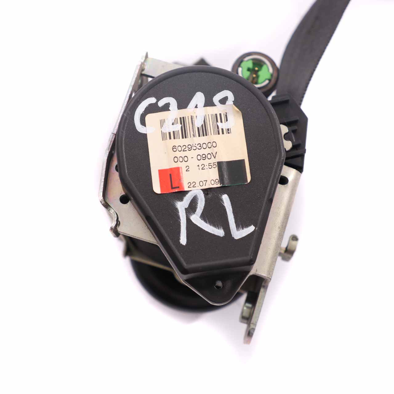 Mercedes CLS W219 Seat Belt Rear Left N/S Safety Belt Black A2198601985