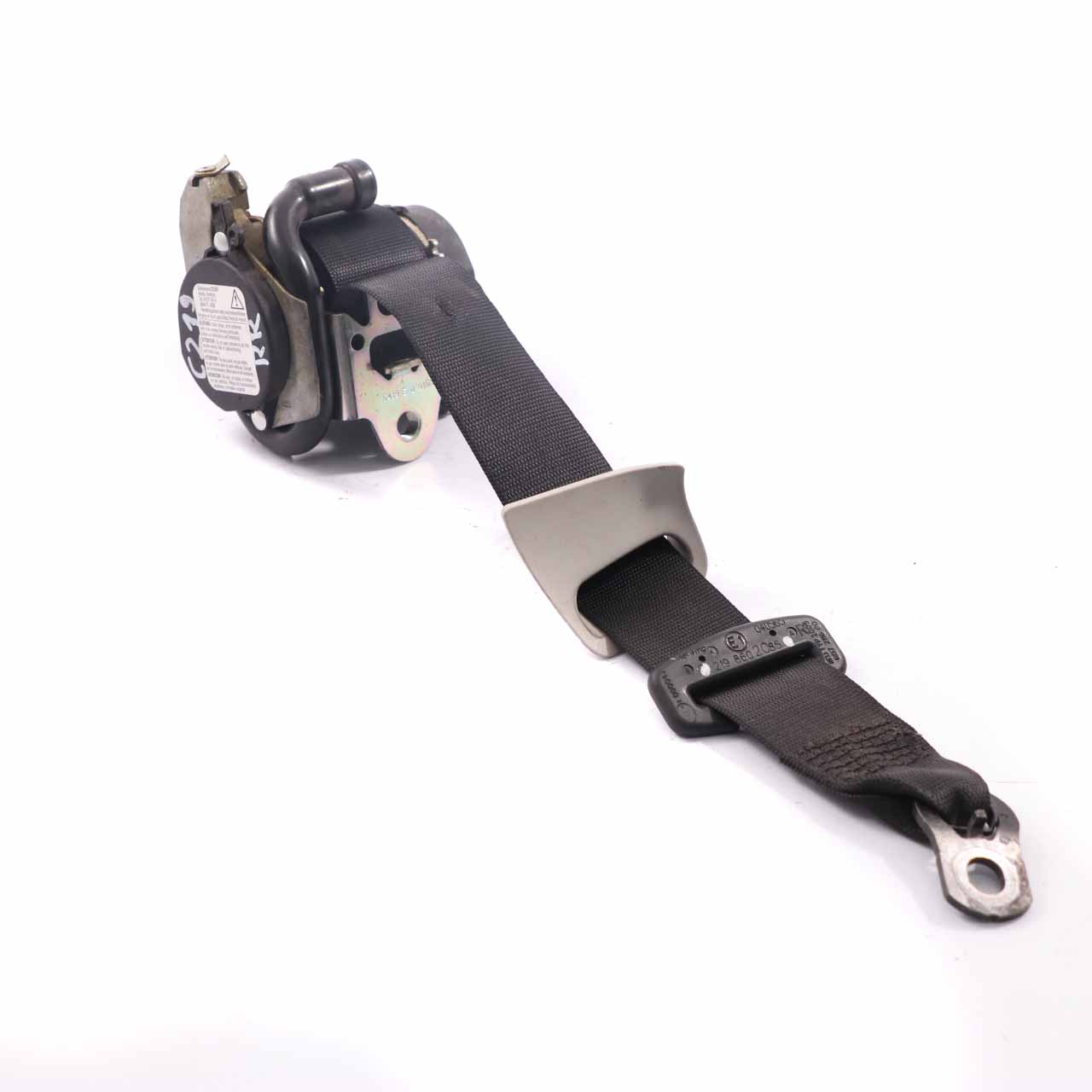 Mercedes CLS W219 Seat Belt Rear Right O/S Safety Belt Black A2198602085