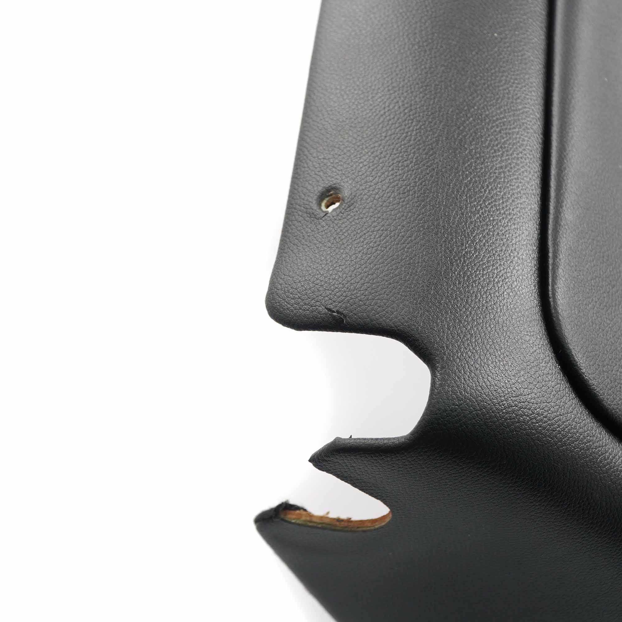 Mercedes CLS W219 Seat Backrest Trim Cover Front Right O/S Panel Leather Black