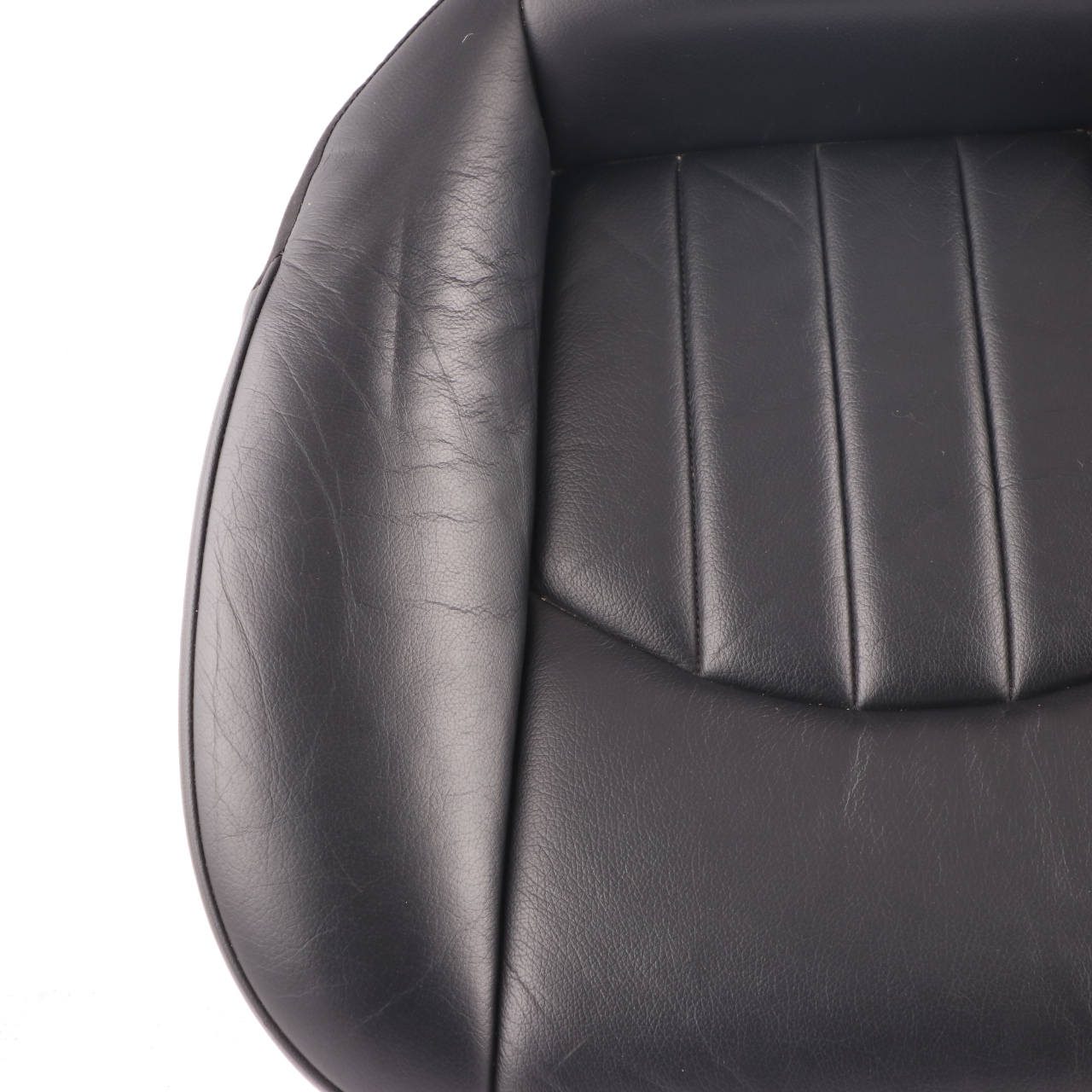 Mercedes W219 Front Right O/S Seat Cover Heated Black Leather Interior