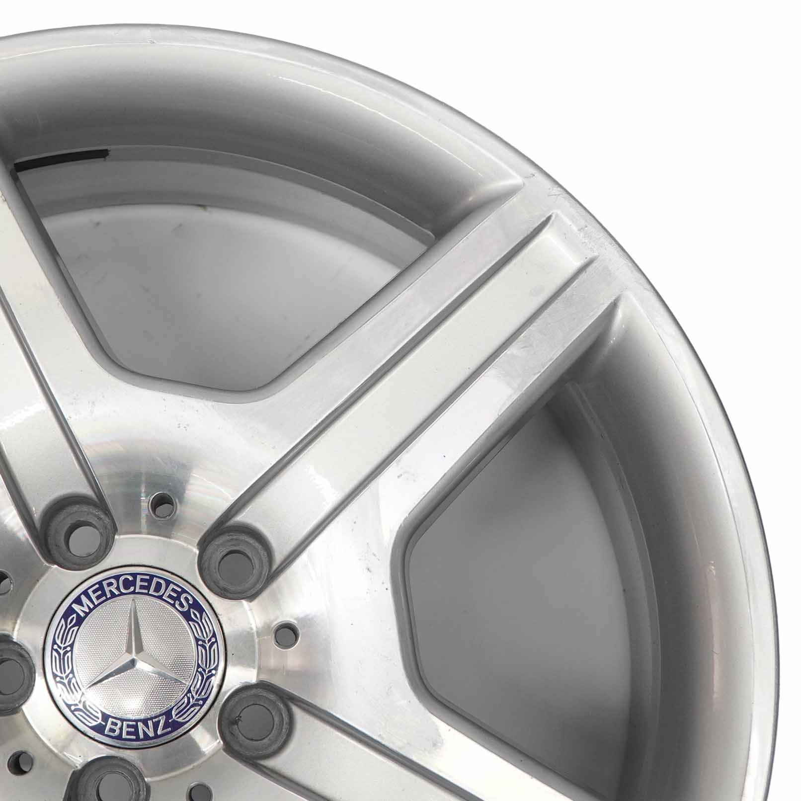 Mercedes W221 AMG Silver Alloy Wheel Rim 19" 8,5J ET:43 A2214012602