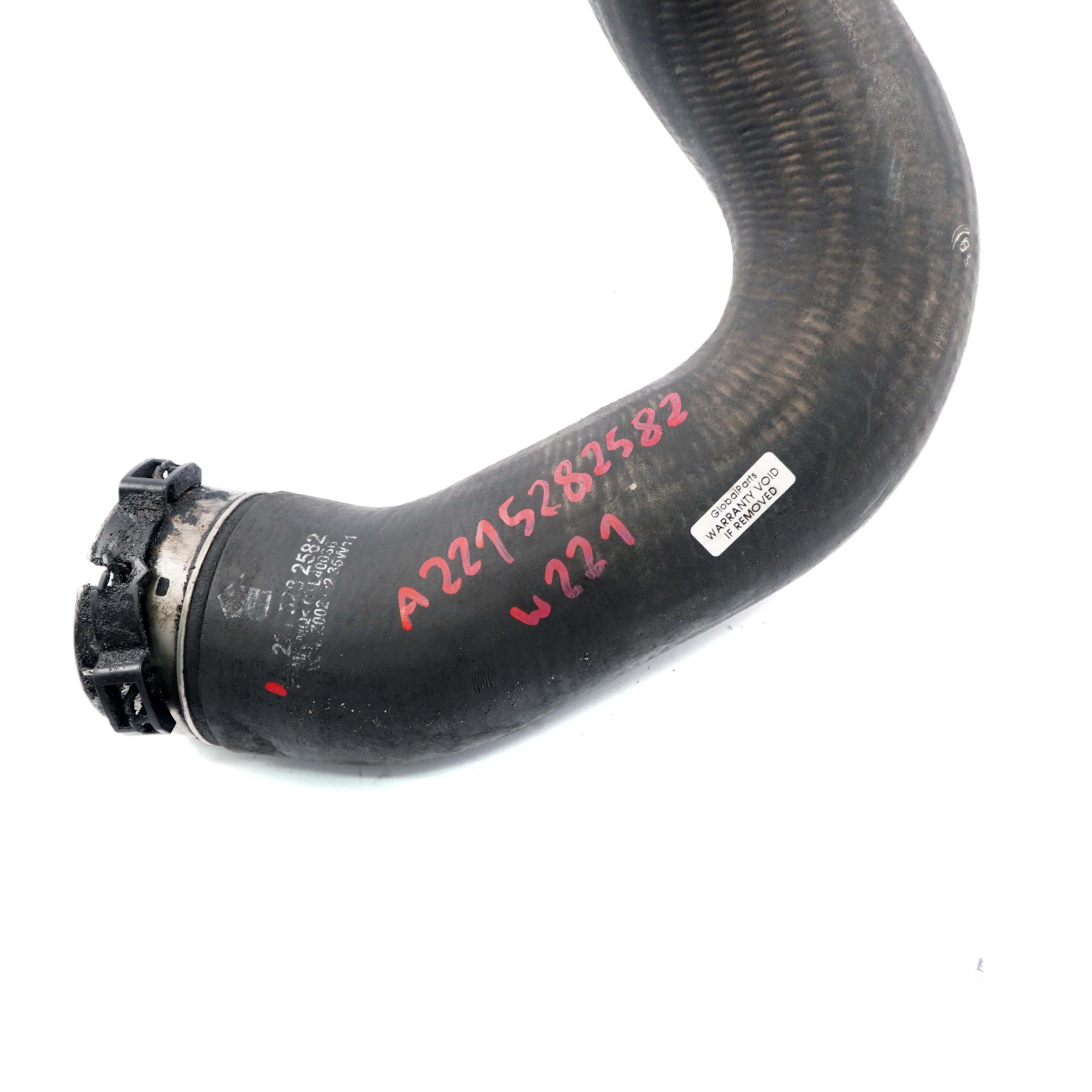 Mercedes W221 Air Intake Hose OM642 W212 Intercooler Charge Pipe A2215282582