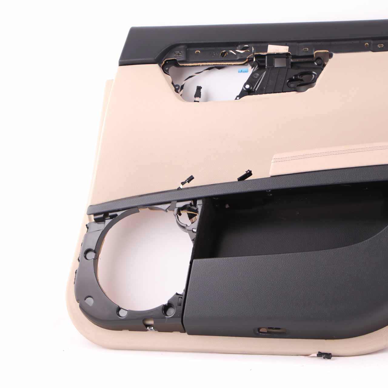 Mercedes W221 Door Card Cover Rear Right O/S Trim Panel Beige Leather