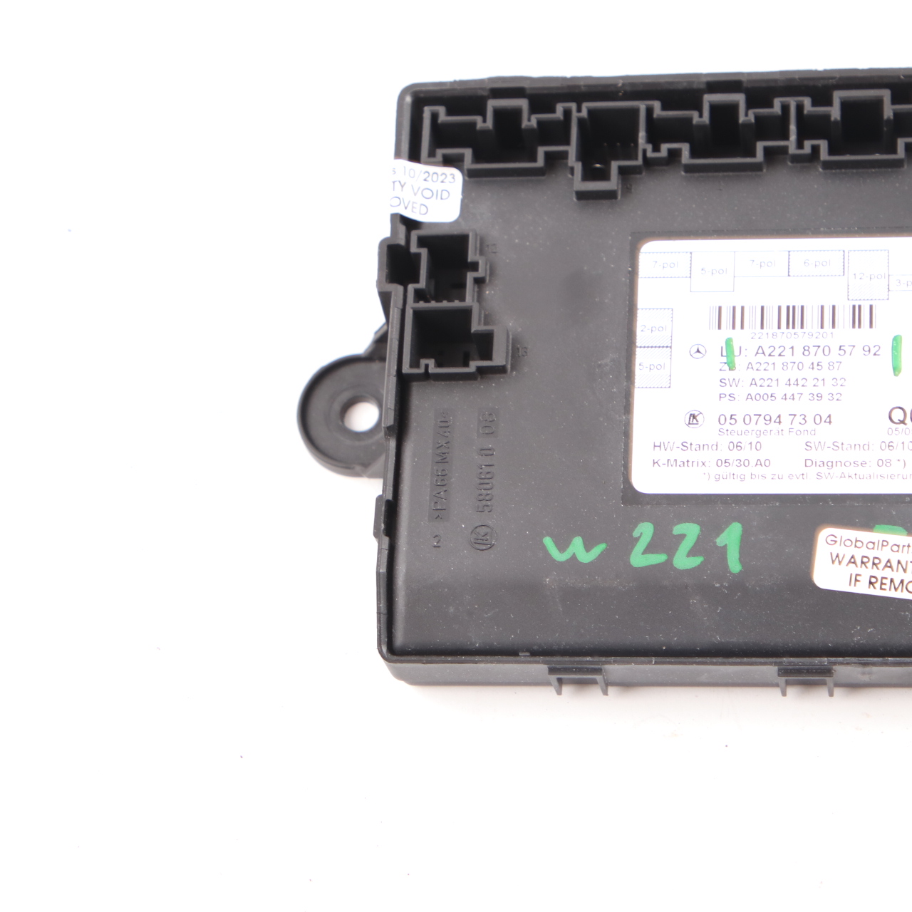 Mercedes W221 Door Module Rear Left N/S Control Unit ECU A2218705792