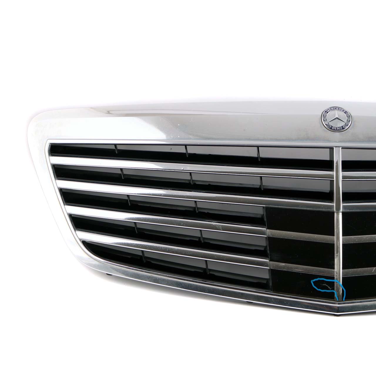 Mercedes-Benz S-Class W221 Front Hood Bonnet Radiator Grille Chrome A2218800583