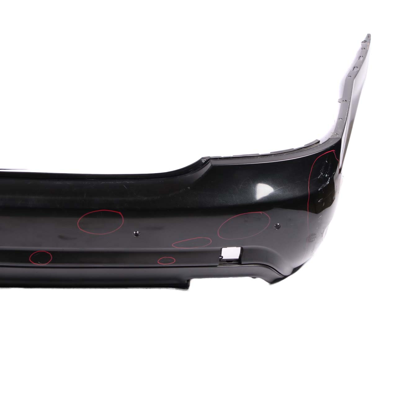 Mercedes-Benz S W221 V8 Facelift AMG Rear Bumper Trim Panel Obsidian Black - 197