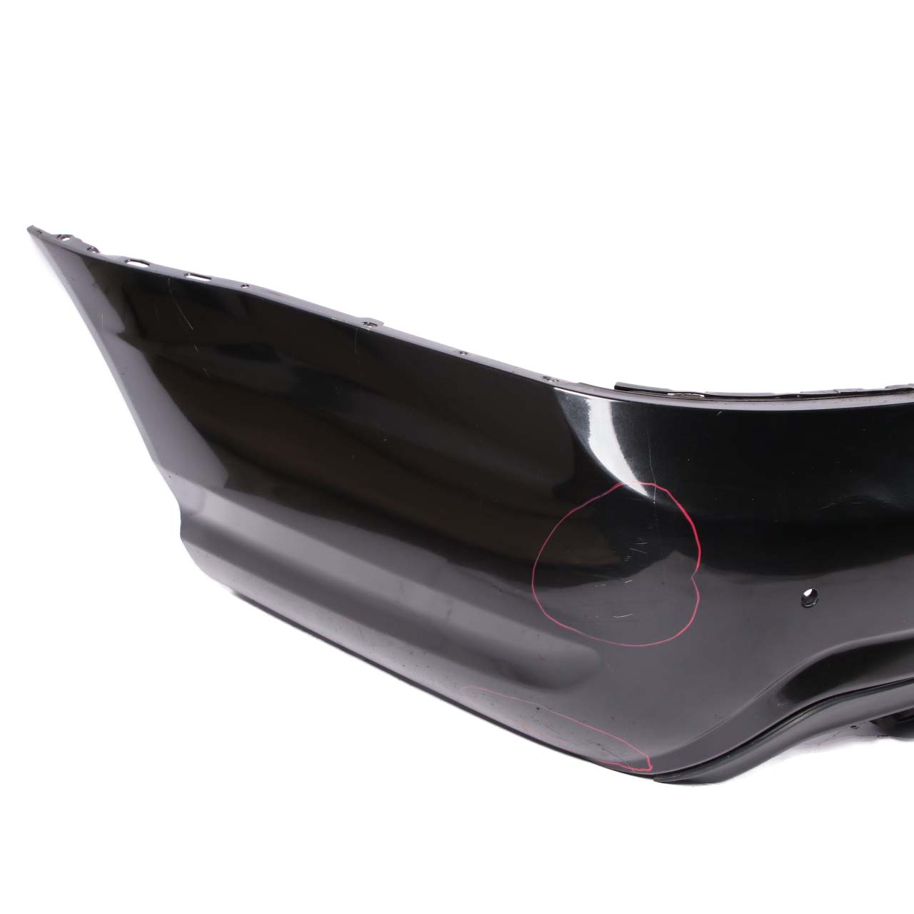 Mercedes-Benz S W221 V8 Facelift AMG Rear Bumper Trim Panel Obsidian Black - 197