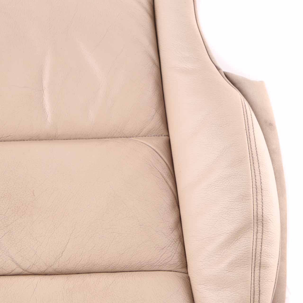 Mercedes W221 Seat Cover Heated Front Left N/S Seat Trim Beige Leather